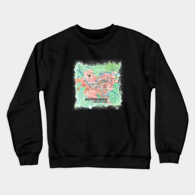 Pittsburgh, Pennsylvania Crewneck Sweatshirt by artshop77